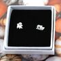 Ghost Mismatch Earrings, thumbnail 1 of 2