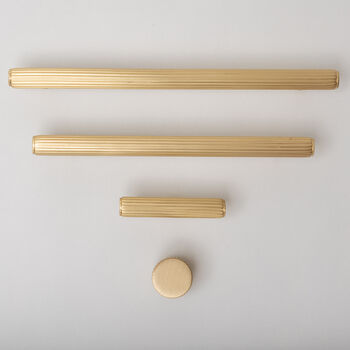 Solid Brass Straight Knurled Handles, 4 of 12