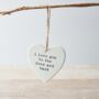 To The Moon And Back Mother's Day Hanging Ceramic Heart, thumbnail 2 of 3