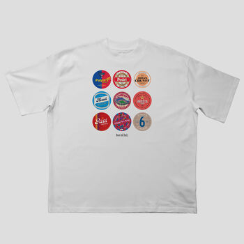 Barcelona Football Beer Mat Oversized T Shirt, 2 of 10