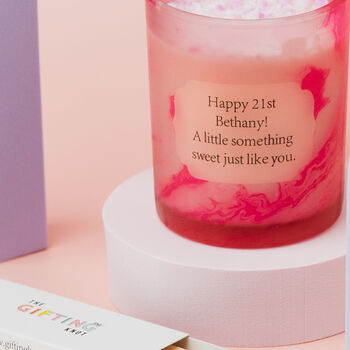Sweet Pink Fairy Personalised Scented Candle, 4 of 6