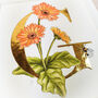 G Is For Gerbera Illuminated Artwork, thumbnail 2 of 4