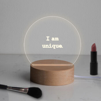 Personalised 'I Am Unique' Mini Desk Lamp, 5 of 6