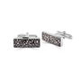 Pet Memorial Ashes Sterling Silver Rectangle Cufflinks, thumbnail 1 of 2