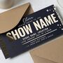 Personalised Gold Foil Concert Ticket, thumbnail 2 of 8