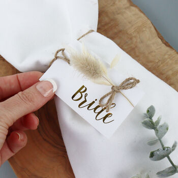 Personalised Metallic Bunny Tail Place Settings, 8 of 9