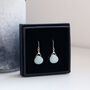 Amazonite Recycled Sterling Silver Earrings, thumbnail 6 of 8