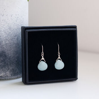 Amazonite Recycled Sterling Silver Earrings, 6 of 8