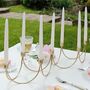 Luxury Gold Wave Candle Holder Centrepiece, thumbnail 1 of 5