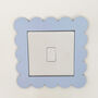 Custom Scalloped Edge Nursery Light Switch Cover, thumbnail 2 of 7