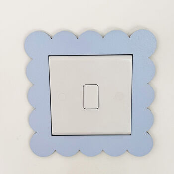 Custom Scalloped Edge Nursery Light Switch Cover, 2 of 7