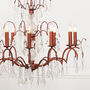 Antique French Chandelier In Bronze 12 Branches, thumbnail 3 of 3