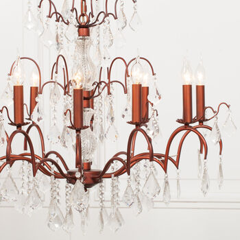 Antique French Chandelier In Bronze 12 Branches, 3 of 3