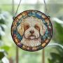 Bichon Frise Stained Glass Effect Suncatcher, thumbnail 5 of 6