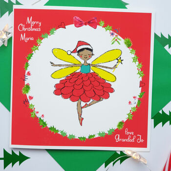 Festive Fairy Card Personalsied, 5 of 5