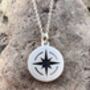 Compass Silhouette Pendant Necklace, thumbnail 5 of 5