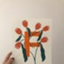 Personalised Floral Initial Painting, thumbnail 11 of 12