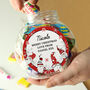 Personalised Gonk Christmas Sweet Jar, thumbnail 2 of 5