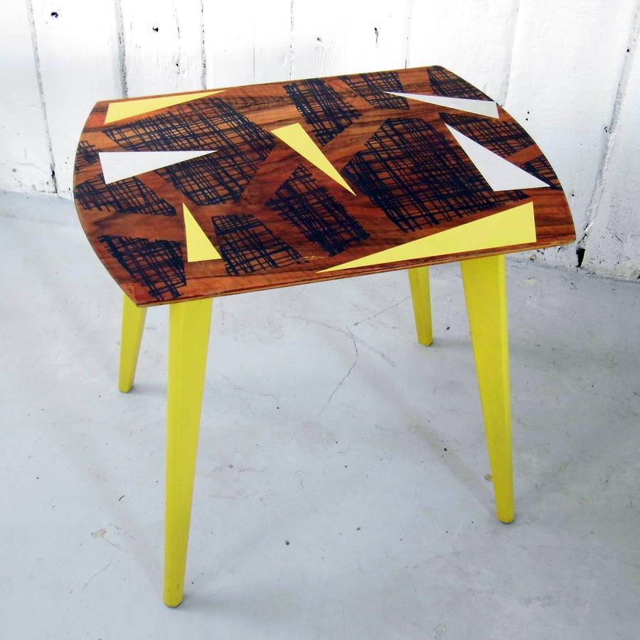 Geometric Painted Coffee Table, 1 of 3