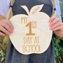 Back To School Photo Prop Apple Sign, thumbnail 1 of 4