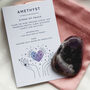 Amethyst Smoothstone With Pouch | Crystal Gift, thumbnail 5 of 8