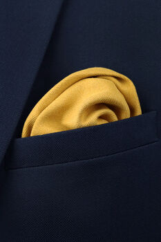 Wedding Handmade 100% Cotton Suede Tie In Yellow, 5 of 8