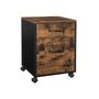 Industrial Brown File Cabinet With Two Drawers, thumbnail 4 of 7