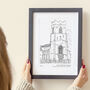 Personalised Christening Venue Sketch Gift, thumbnail 7 of 10