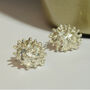 One Of A Kind Coral Reef Inspired Sterling Silver Stud Earrings, thumbnail 1 of 9
