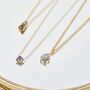 18ct Gold Salt And Pepper Pear Shape Diamond Necklace, thumbnail 2 of 2