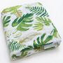 Tropical Leaf Bamboo Muslin Swaddle Blanket, thumbnail 1 of 2