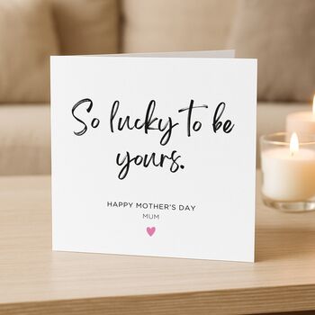 Personalised Lucky Mother's Day Card, 2 of 7