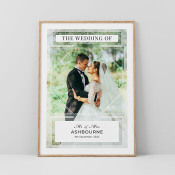 The Wedding Of Couples Photo Print Personalised Wedding Gift, 2 of 6