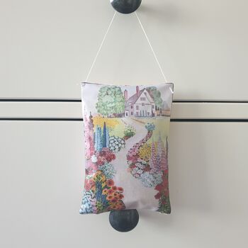 Lavender Sachet With Cottage Garden Print, Decorative Gift For Garden Loving Friends, 2 of 9