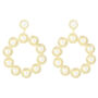 The Gatsby Pearl Plated Silver Earrings, thumbnail 6 of 8