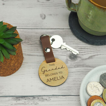 Personalised 'This Daddy Belongs To:' Keyring For Dad, 5 of 7