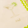 Personalised Embroidered Friendsmas Napkins With Ricrac, thumbnail 5 of 8