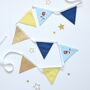 Blue And Gold Rose Bunting, thumbnail 1 of 4