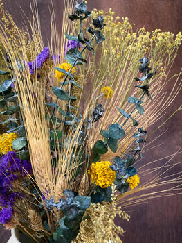 Preserved Eucalyptus And Dried Flower Bouquet, 4 of 5