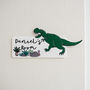 Personalised Dinosaur Bedroom Door Sign Plaque, thumbnail 1 of 2