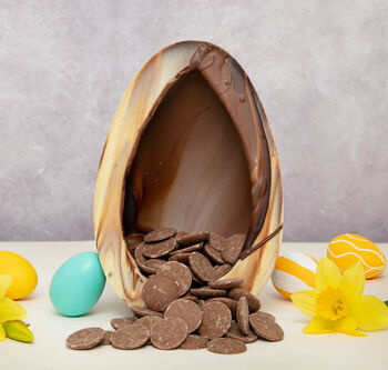 Giant Marbled Chocolate Easter Egg, 3 of 6