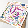 Personalised 95th Birthday Card For Her, thumbnail 2 of 2