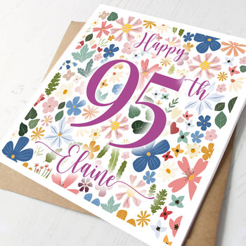 Personalised 95th Birthday Card For Her, 2 of 2