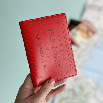 Ticket To Adventure Personalised Passport Holder, 8 of 8