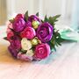 Purple And Pink Ranunculus Faux Flowers Bouquet, thumbnail 4 of 4