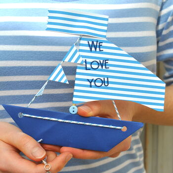 Personalised Age Birthday Sail Boat Greetings Card, 7 of 12