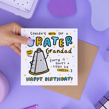 'Grater Grandad' Birthday Card, 2 of 2