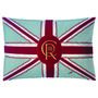Union Jack Coronation Cushion With Royal Insignia, thumbnail 3 of 4