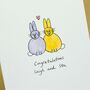 Personalised ‘Lovebunnies’ Handmade Card, thumbnail 4 of 6
