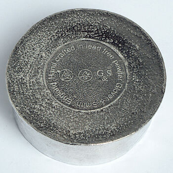 Personalised Engraved Wren Pewter Trinket Box Gift, 5 of 7